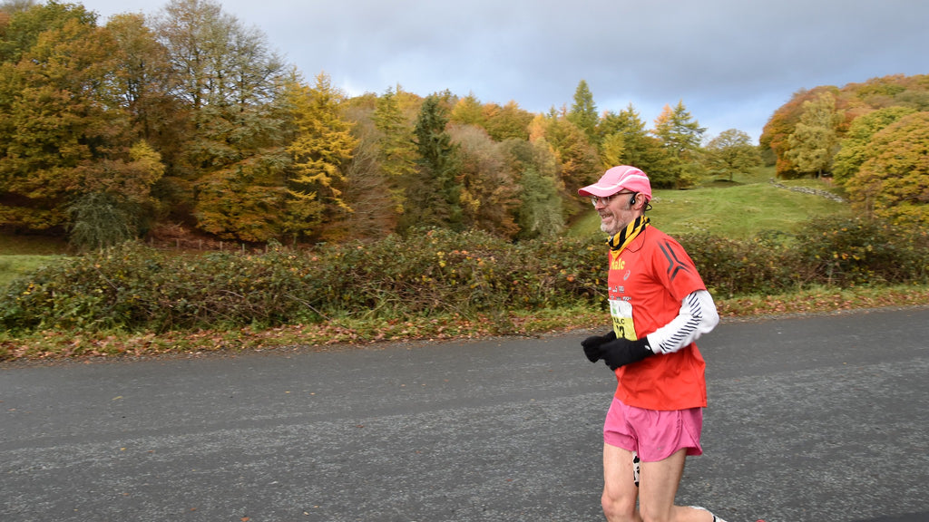Malc Collins enjoys a rare moment of sunshine during the 2020 Brathay 10in10 challenge