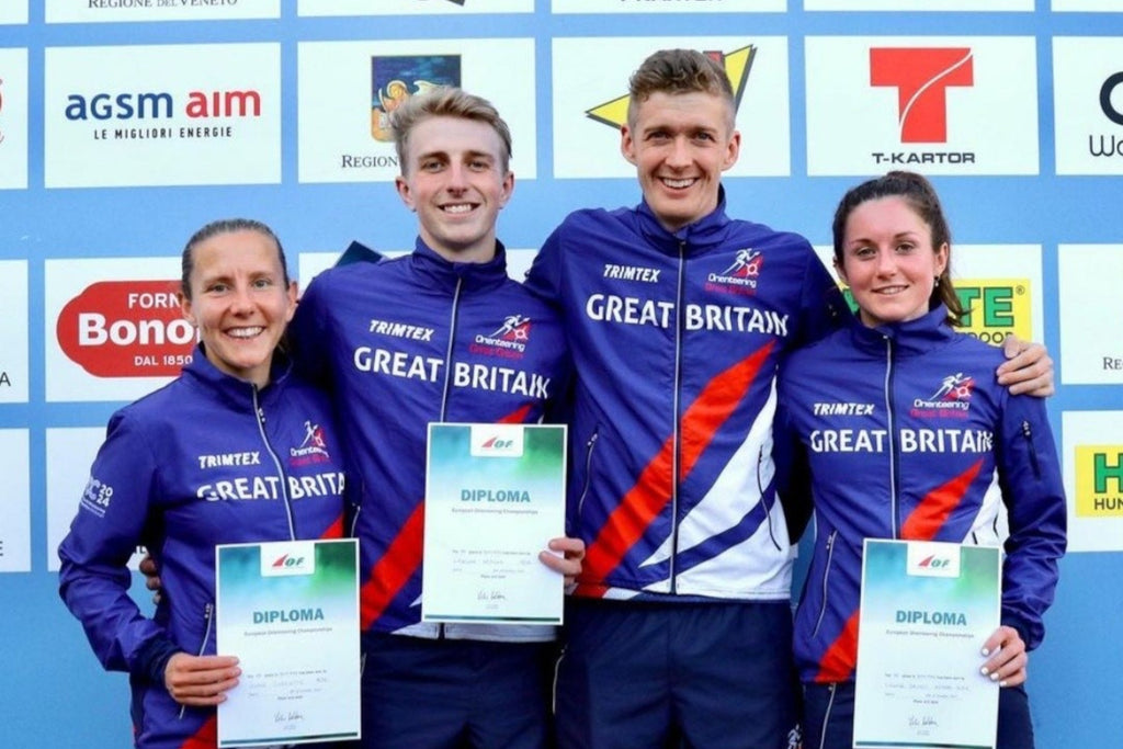 GB orienteers on the podium