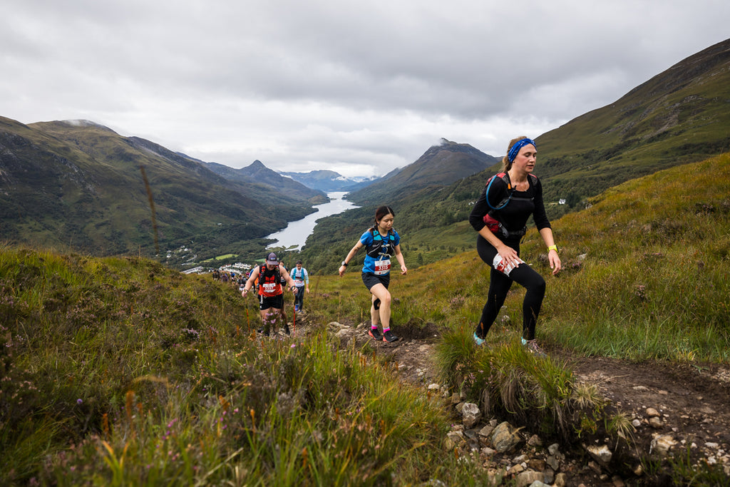 Trail Runners near Kinlochleven during Skyline Scotland's trail running events in 2022