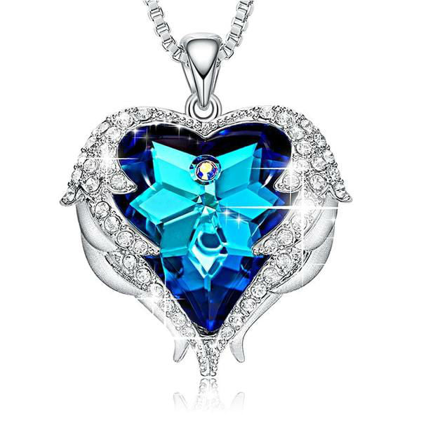 ET Swarovski Crystal Angel Heart 