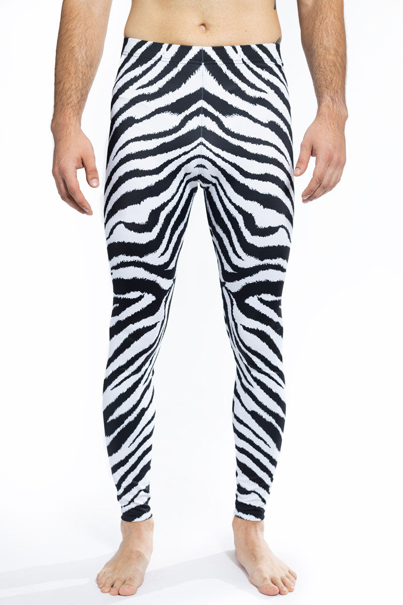 Zebra Print High Waisted Booty Leggings for Workout