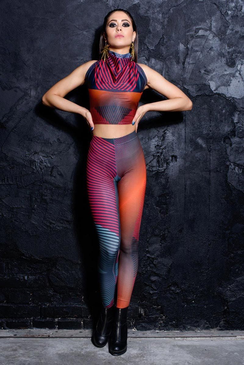 Psychedelic Leggings Trippy Designer Women's Cut & Sew Casual Leggings Yoga  Workout Printed Leggings -  Canada
