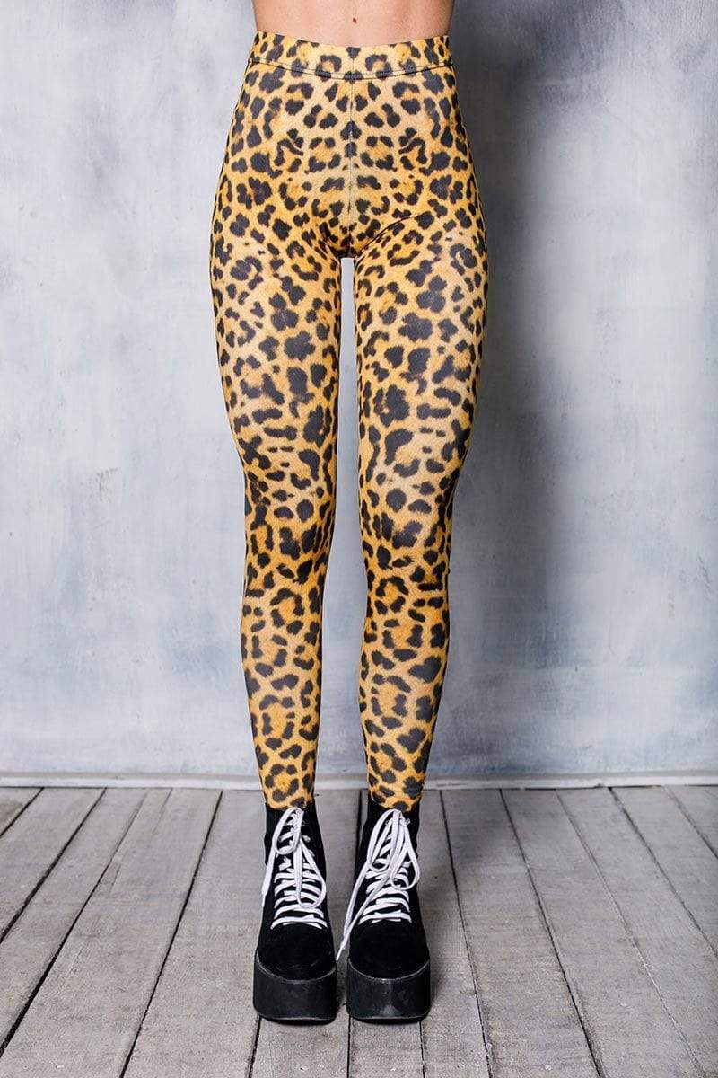 Javel® Women's Sexy Fashion Denim Leopard Print Spandex Leggings