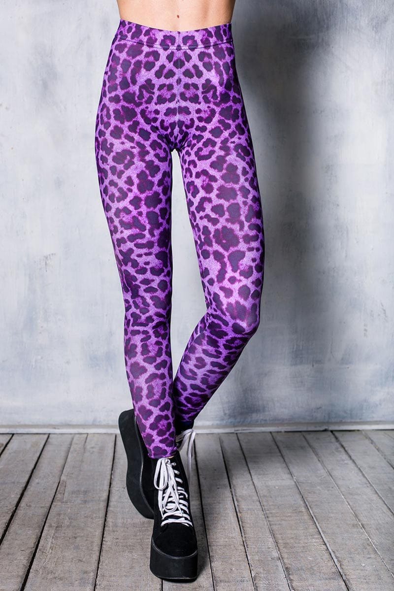All in Motion Women's Leopard Print Contour Power Waist High-Rise 7/8  Leggings 24 (Purple, XL) at  Women's Clothing store