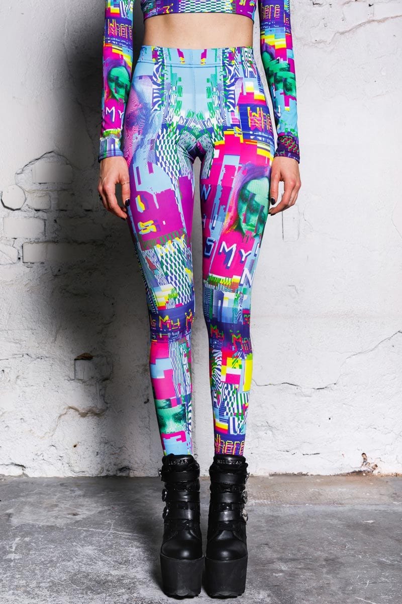 Forbidden Code Leggings with Ankle Length and High Rise