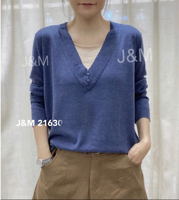 J&M 21630 TOP 50% COTTON, 50% MODAL