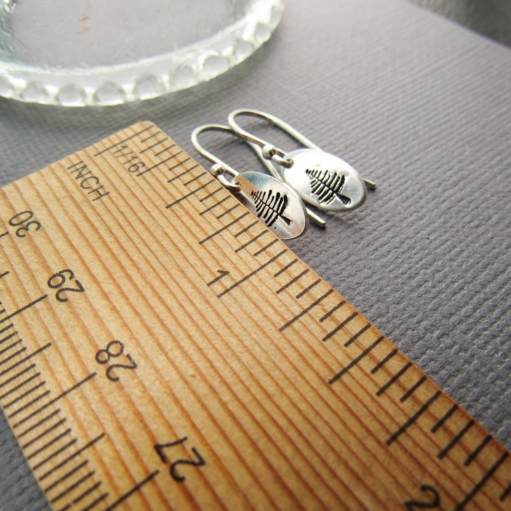 Bar Earrings – Silver Stamped Jewelry