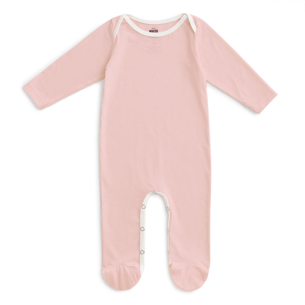 French Terry Jumpsuit Solid Pink Winter Water Factory