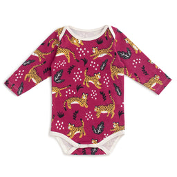 Long-Sleeve Snapsuit - Wildcats Plum