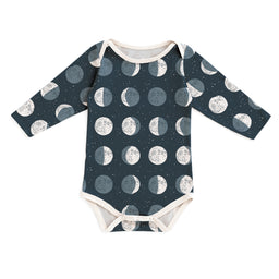 Long-Sleeve Snapsuit - Moons Night Sky