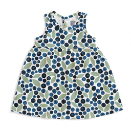 Oslo Baby Dress - Berries Blue & Green