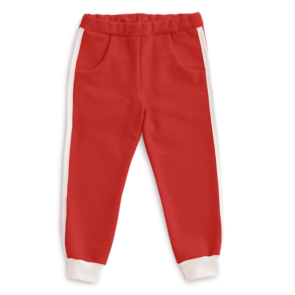 Track Pants - Solid Berry Red