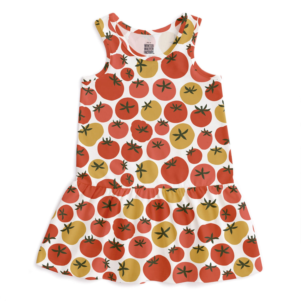 Valencia Dress - Tomatoes Red & Yellow