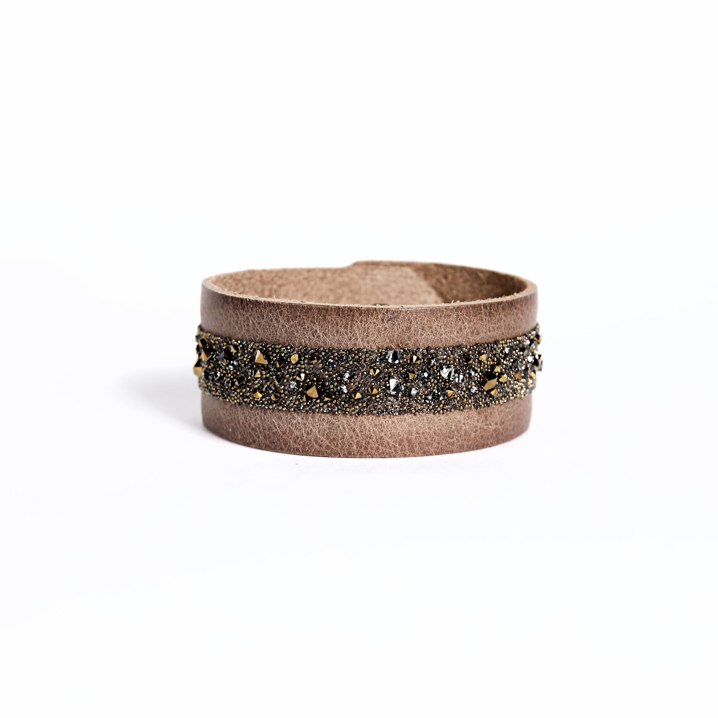 Crystal Rocks Taupe Cuff