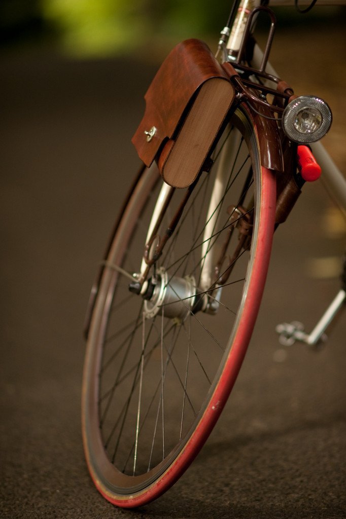 leather bike panniers