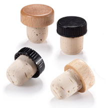 bar plugs Widgetco-Wood-Top-and-Plastic-Top-Corks