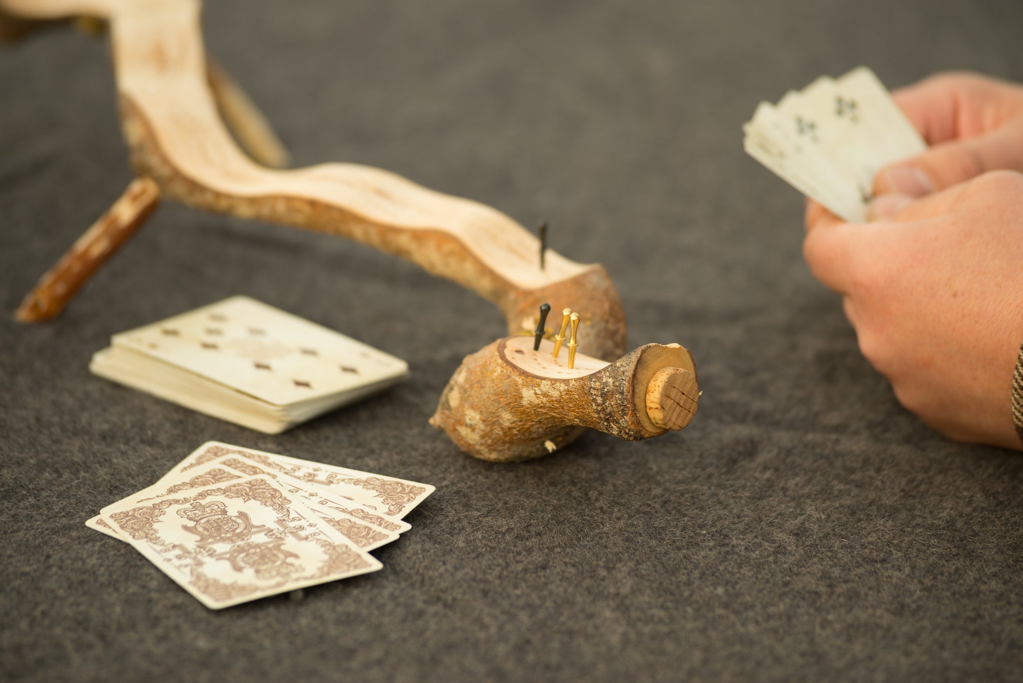 Natural Branch Wood Cribbage Boards