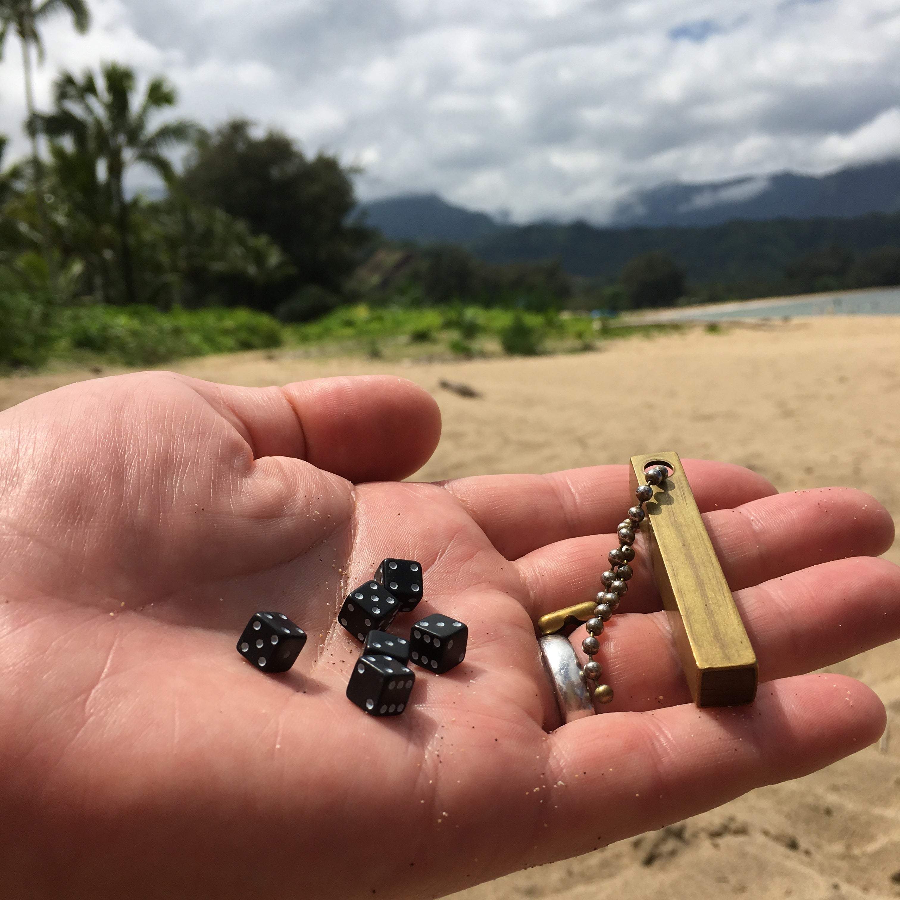 Playing Travel Dice Kauai Hawaii