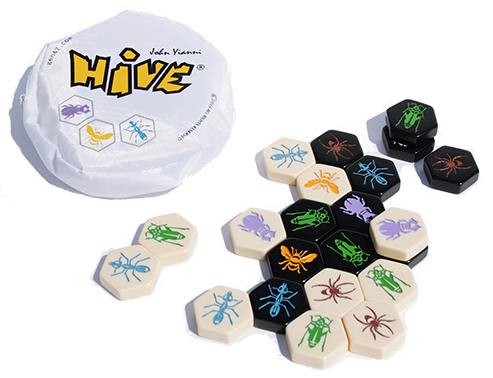 Stock image of Hive the tile chess game from the manufacturer