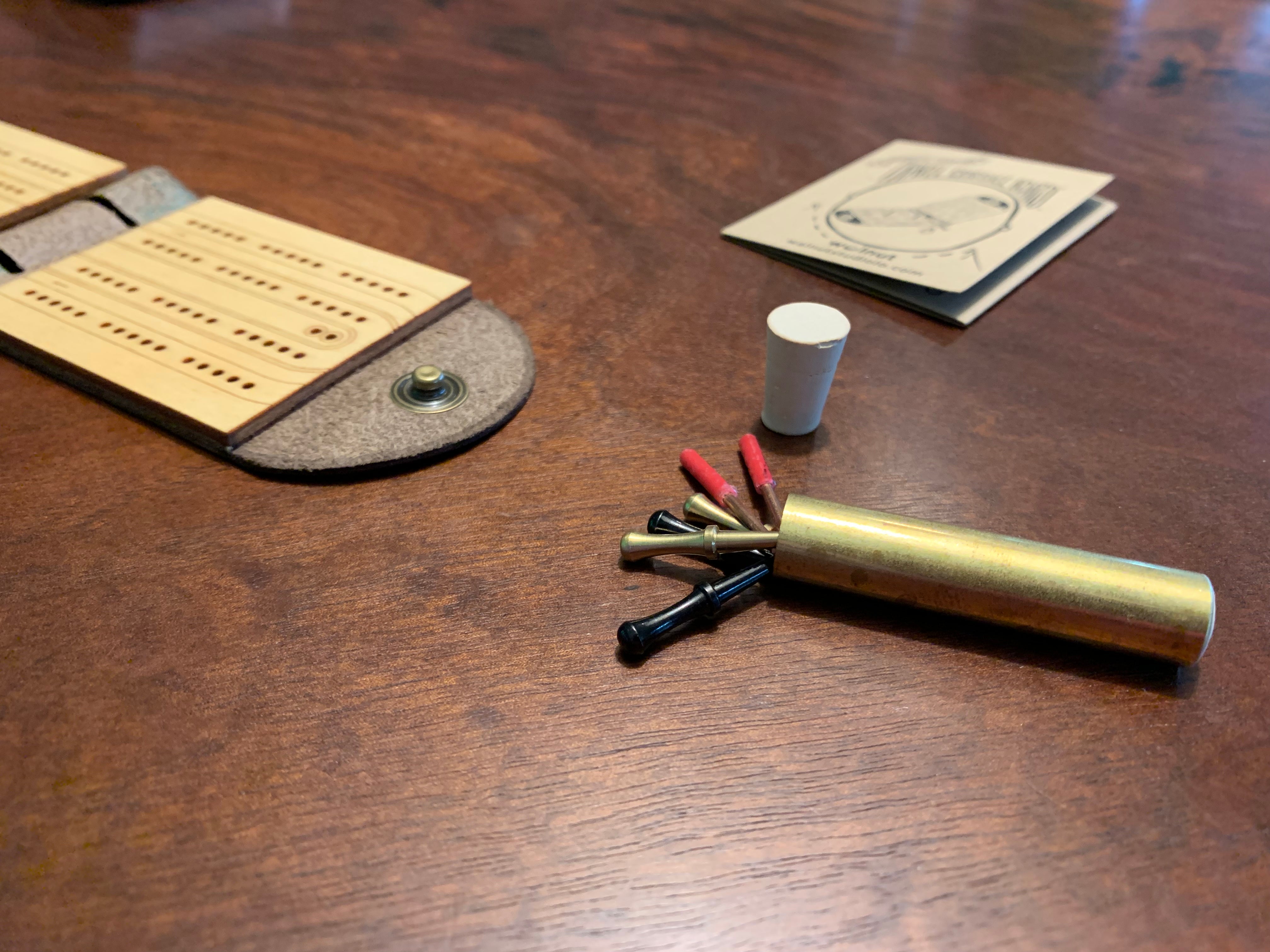 travel cribbage board template