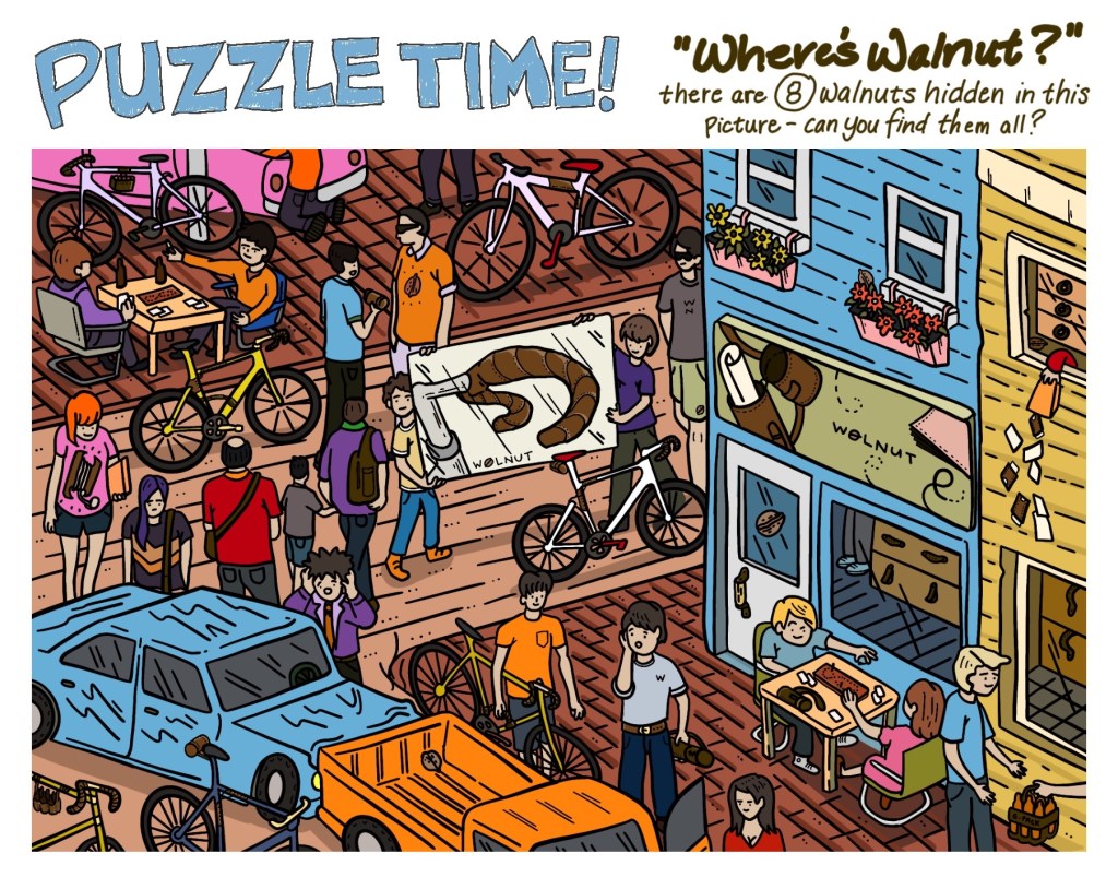 Where's Walnut Cartoon Puzzle full color