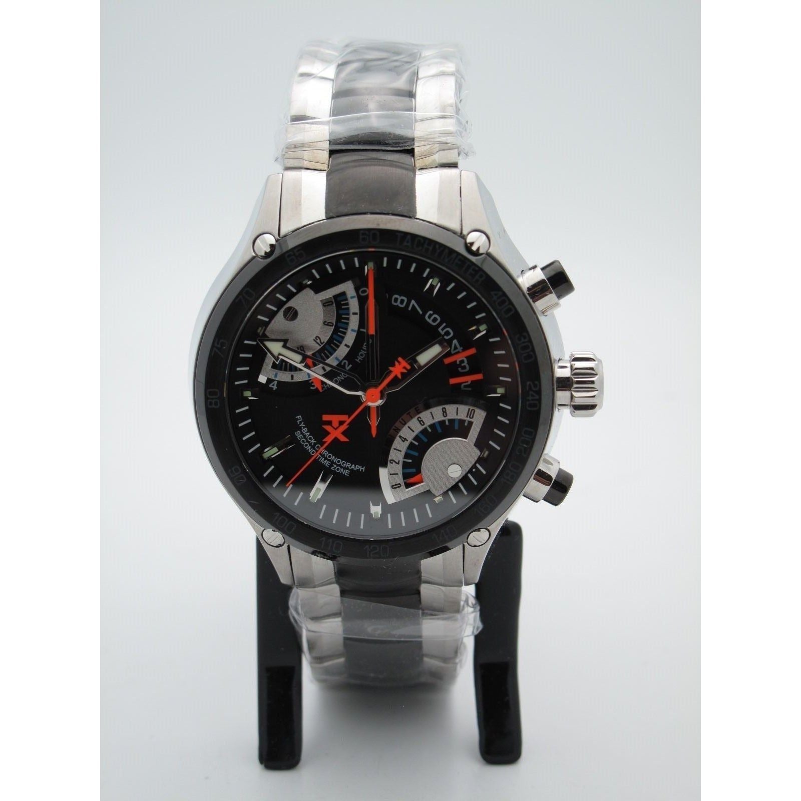 Timex TX Men's Flyback Black Dial Chronograph Compass 2nd Time Zone Wa –  ELI ADAMS JEWELERS