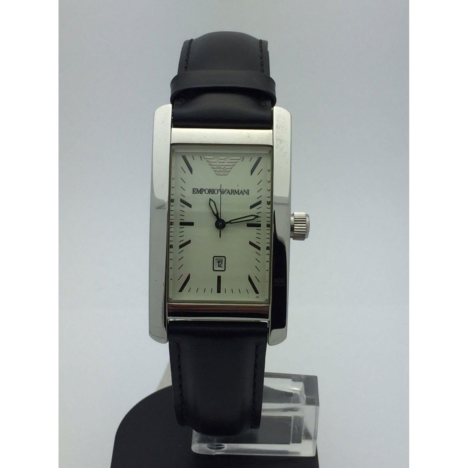 armani watch white dial