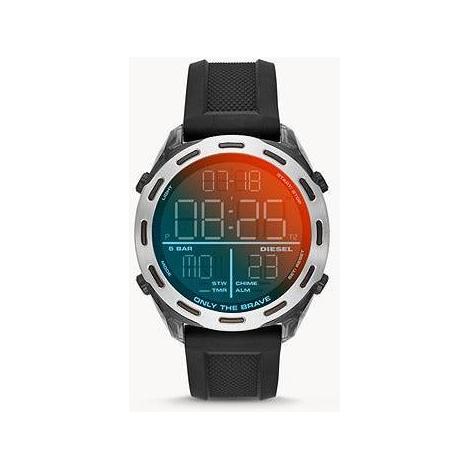 Diesel Double Down 44 Three-Hand Black Silicone Watch - DZ1437 - Watch  Station