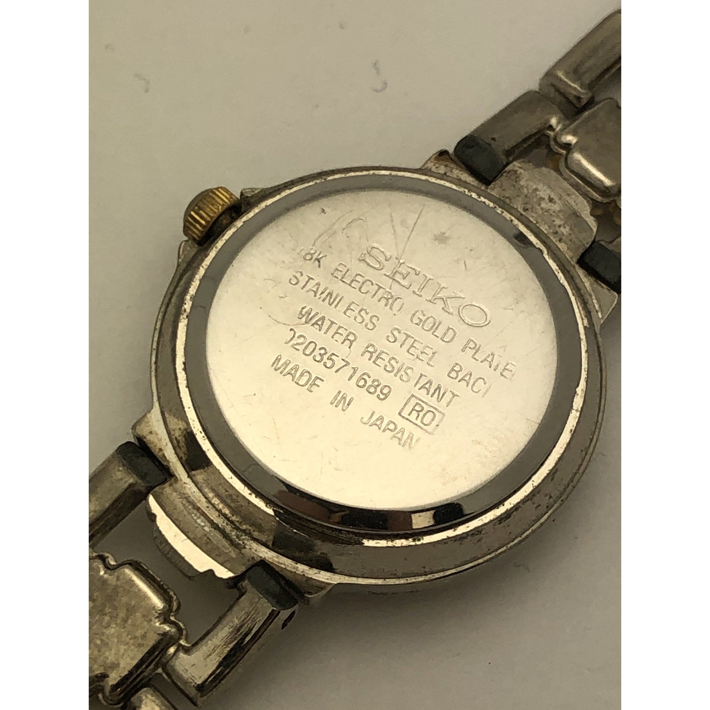 Seiko Ladies Quartz Black Dial Two Tone Stainless Steel Bracelet Watch –  ELI ADAMS JEWELERS