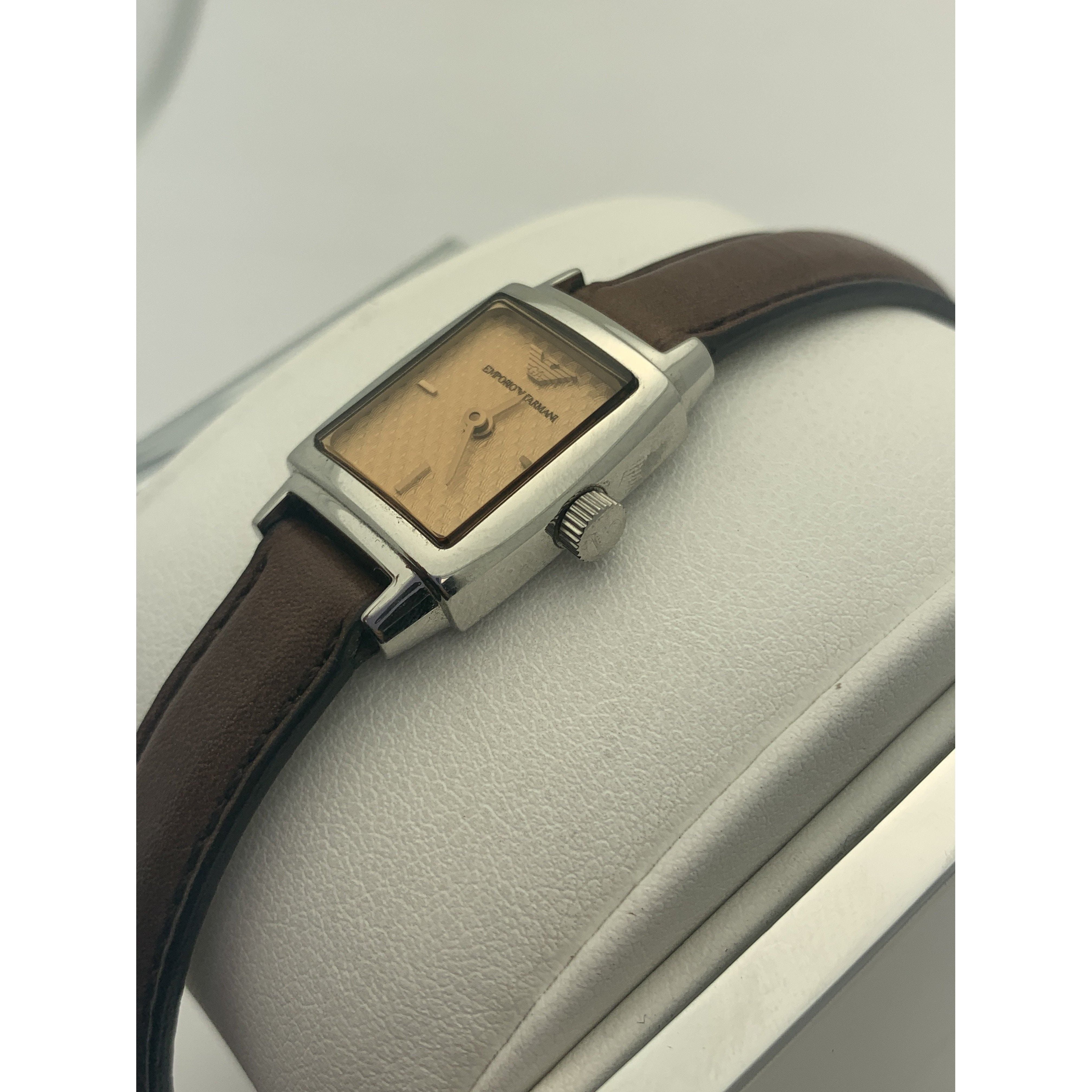Dial Brown Genuine Leather Strap Watch 