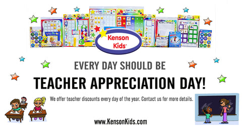 Kenson Kids offers discounts to teachers every day on every order!