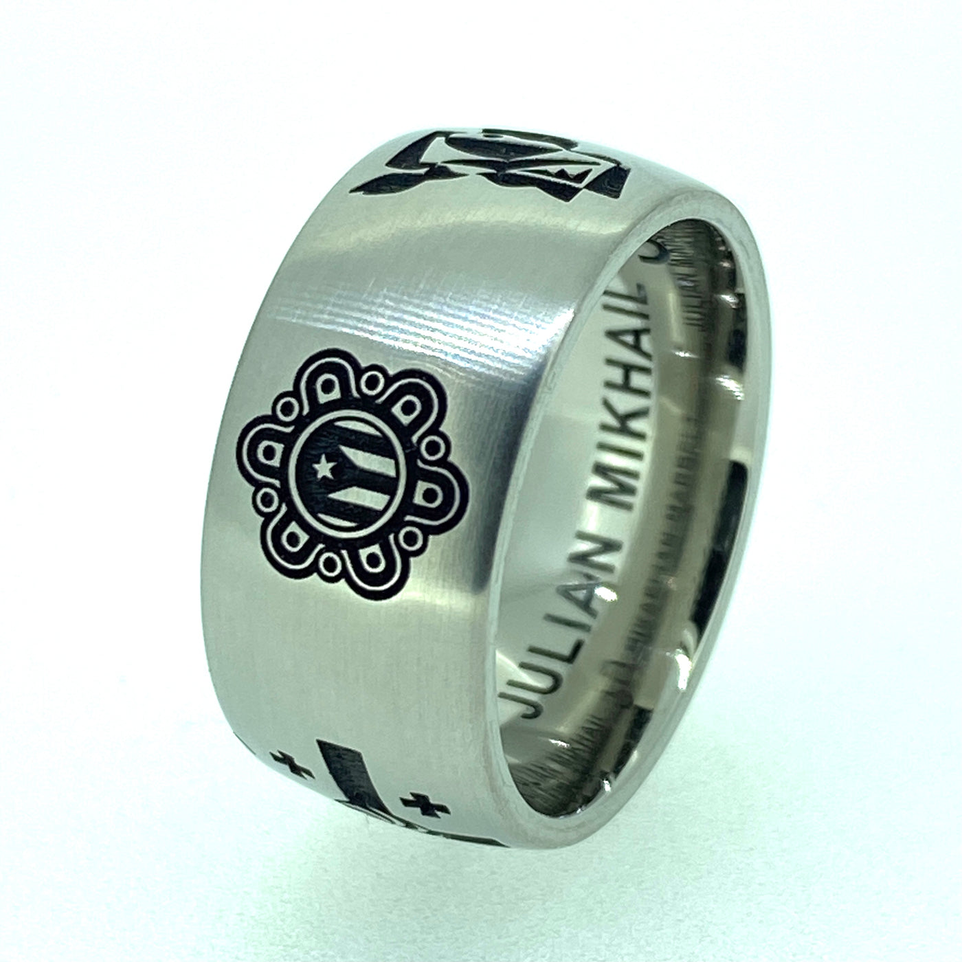 Custom Engraved Titanium Ring