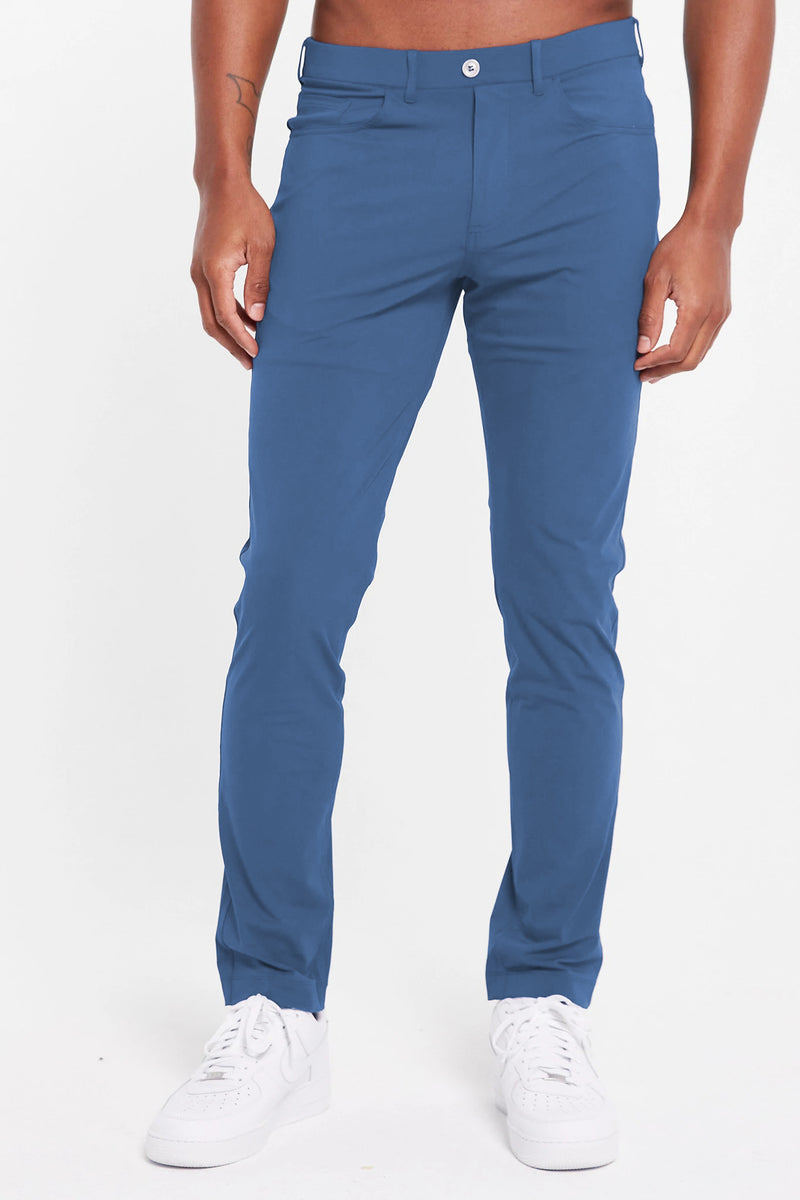 Kent Pull-On Golf Pants - Men's Pants in Indigo Blue – REDVANLY