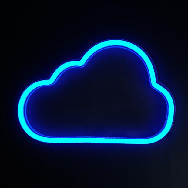 Cloud Aesthetic Pastel Pink Neon Sign - canvas-canvaskle