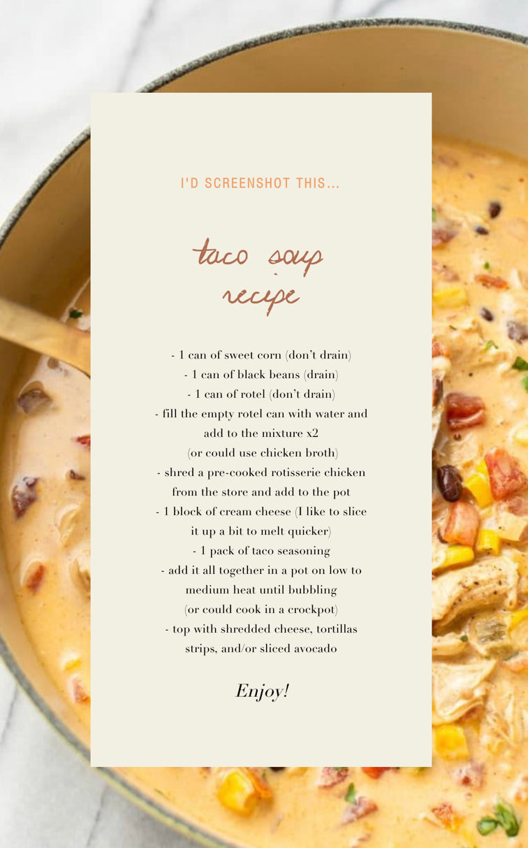 Taco Soup Recipe