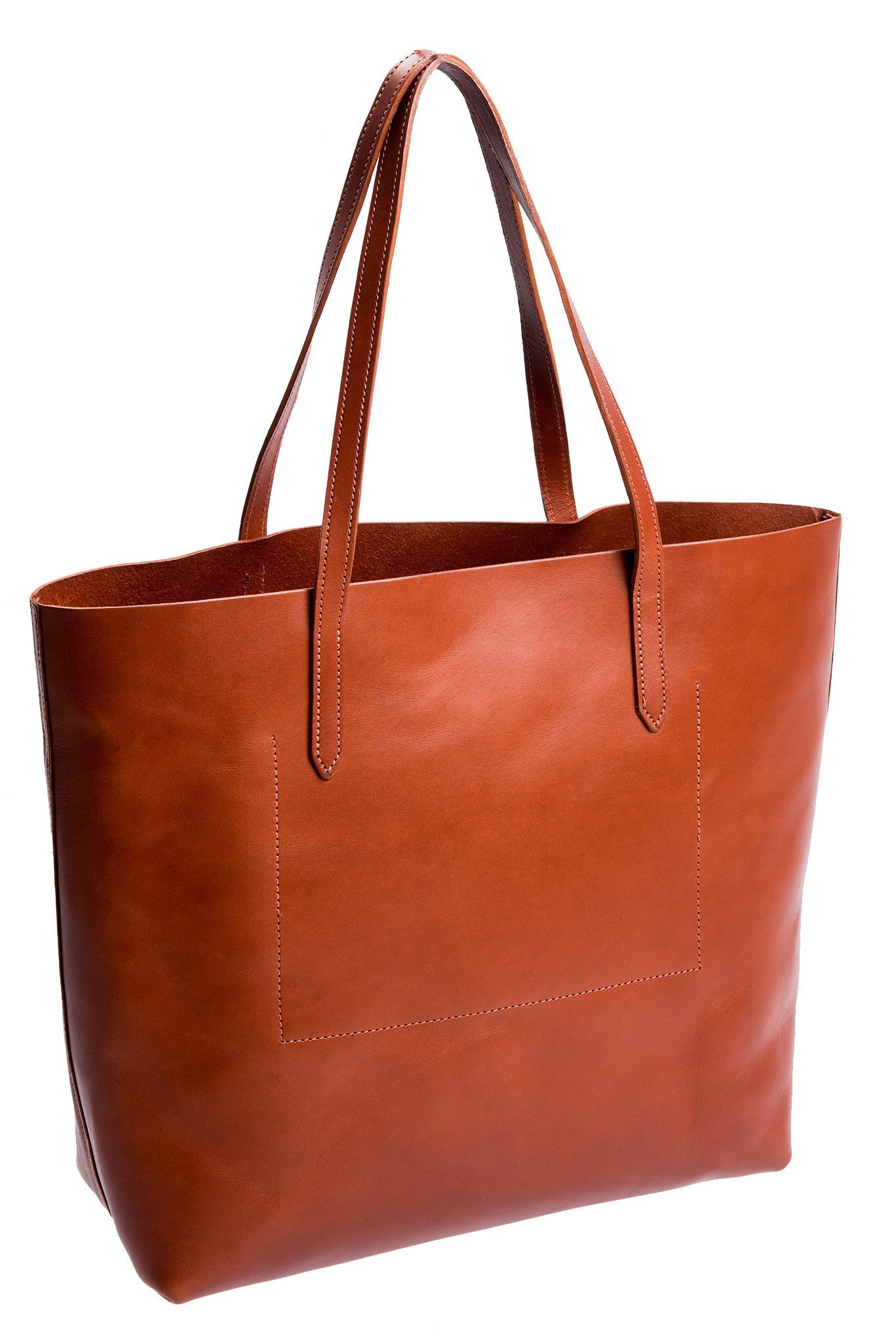 FOTO | Highland Leather Tote in Cognac - Personalized Tote | FOTO