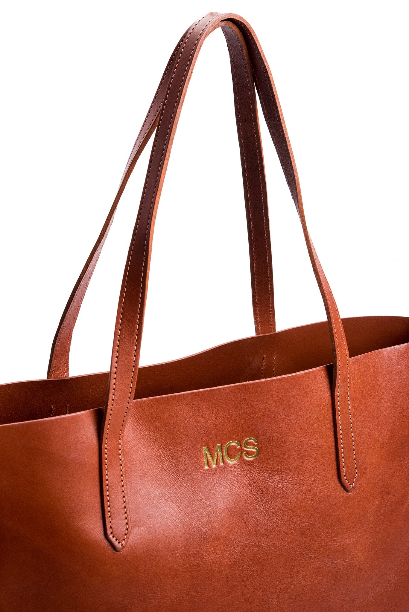 genuine leather tote