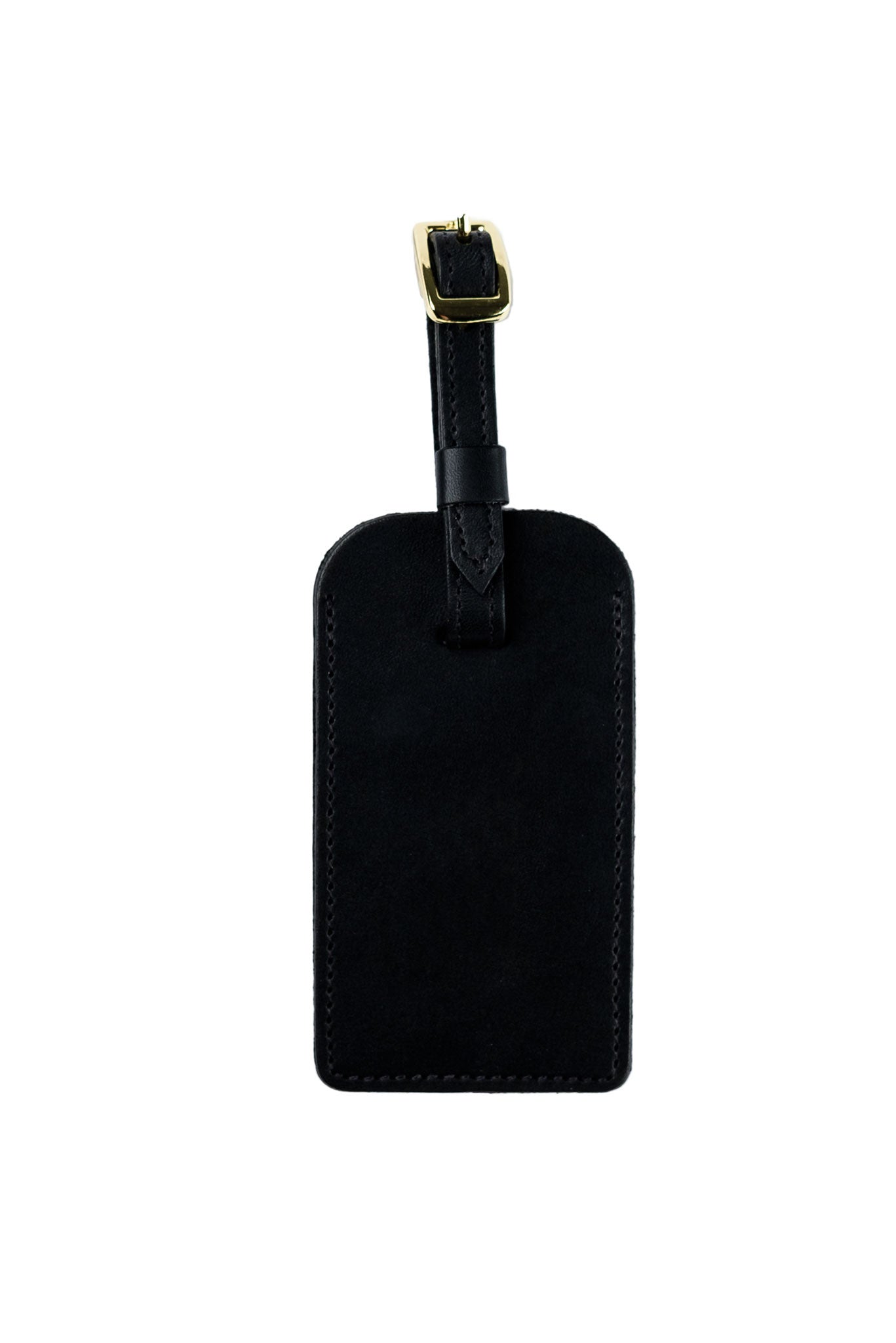 FOTO | Personalized Black Leather Luggage Tag | FOTO