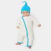 zip-up babygrow set - white & blue - Zipit® | Babywear with Zips for Easier Dressing