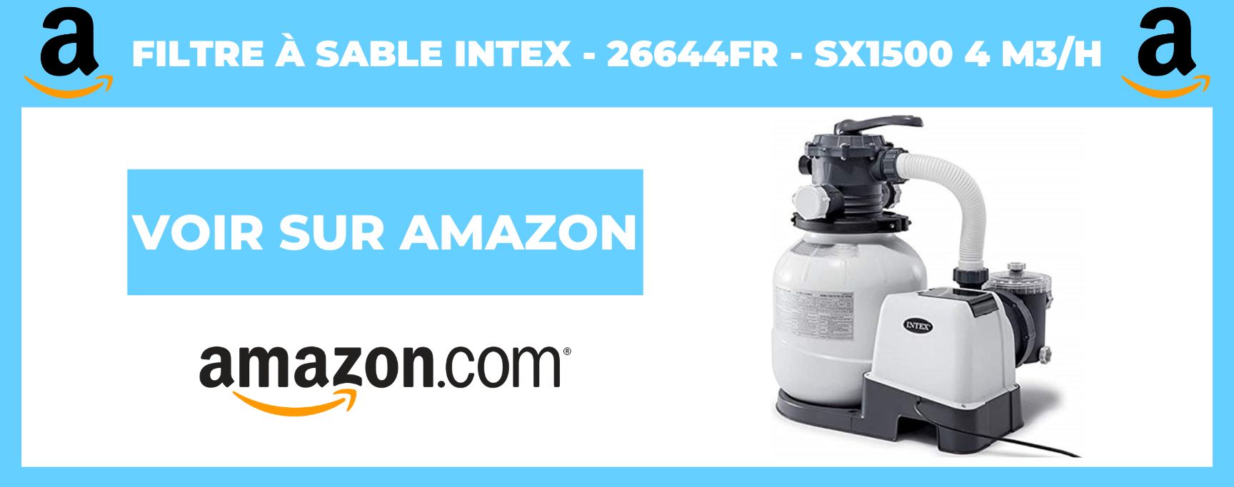Filtre à Sable Intex - 26644FR - SX1500 4 m3/h