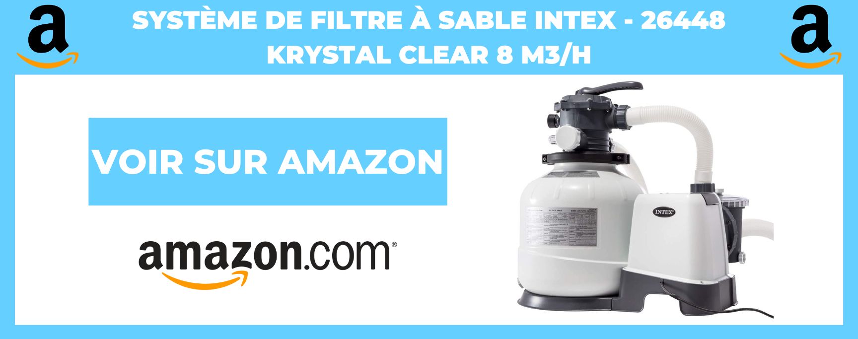 Système de Filtre à Sable Intex - 26448 Krystal Clear 8 m3/h
