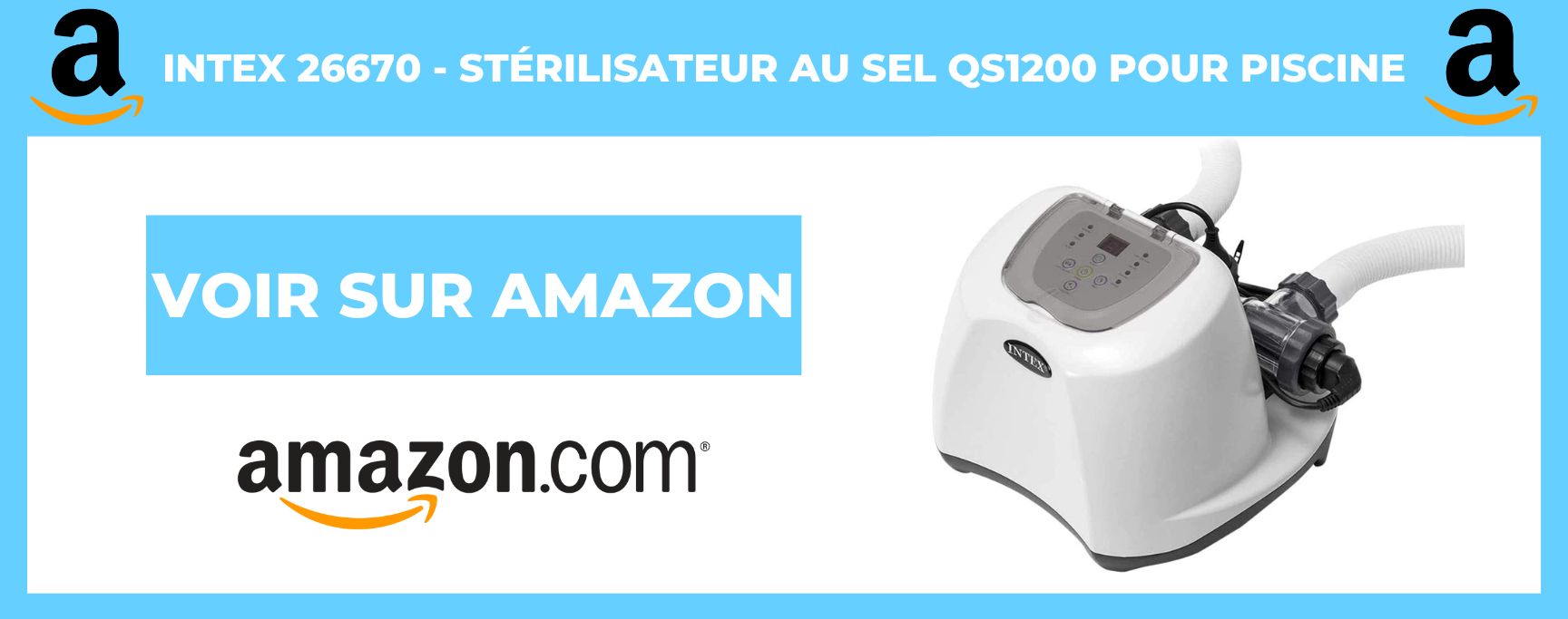 Intex 26670 - Stérilisateur au Sel QS1200 pour Piscine