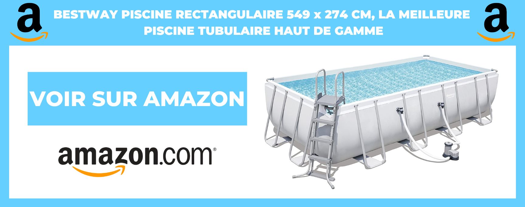 BESTWAY piscine rectangulaire 549 x 274 cm