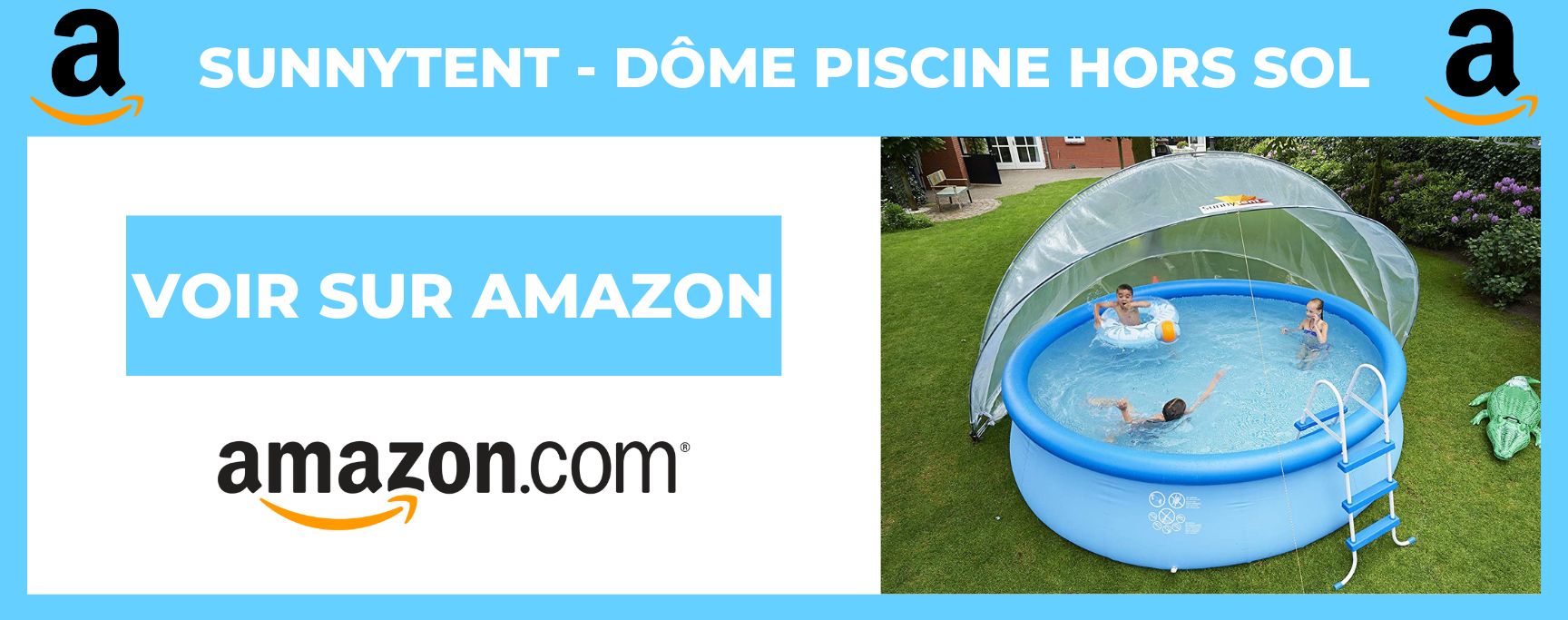 SunnyTent abri de piscine ronde taille M