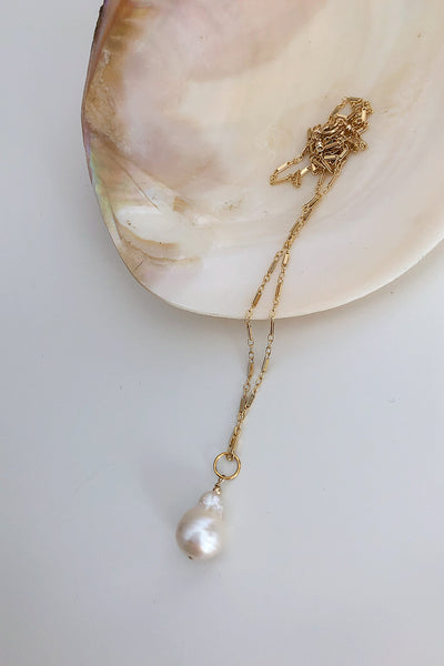 Baroque Pearl Pendant Necklace - Christine Elizabeth Jewelry