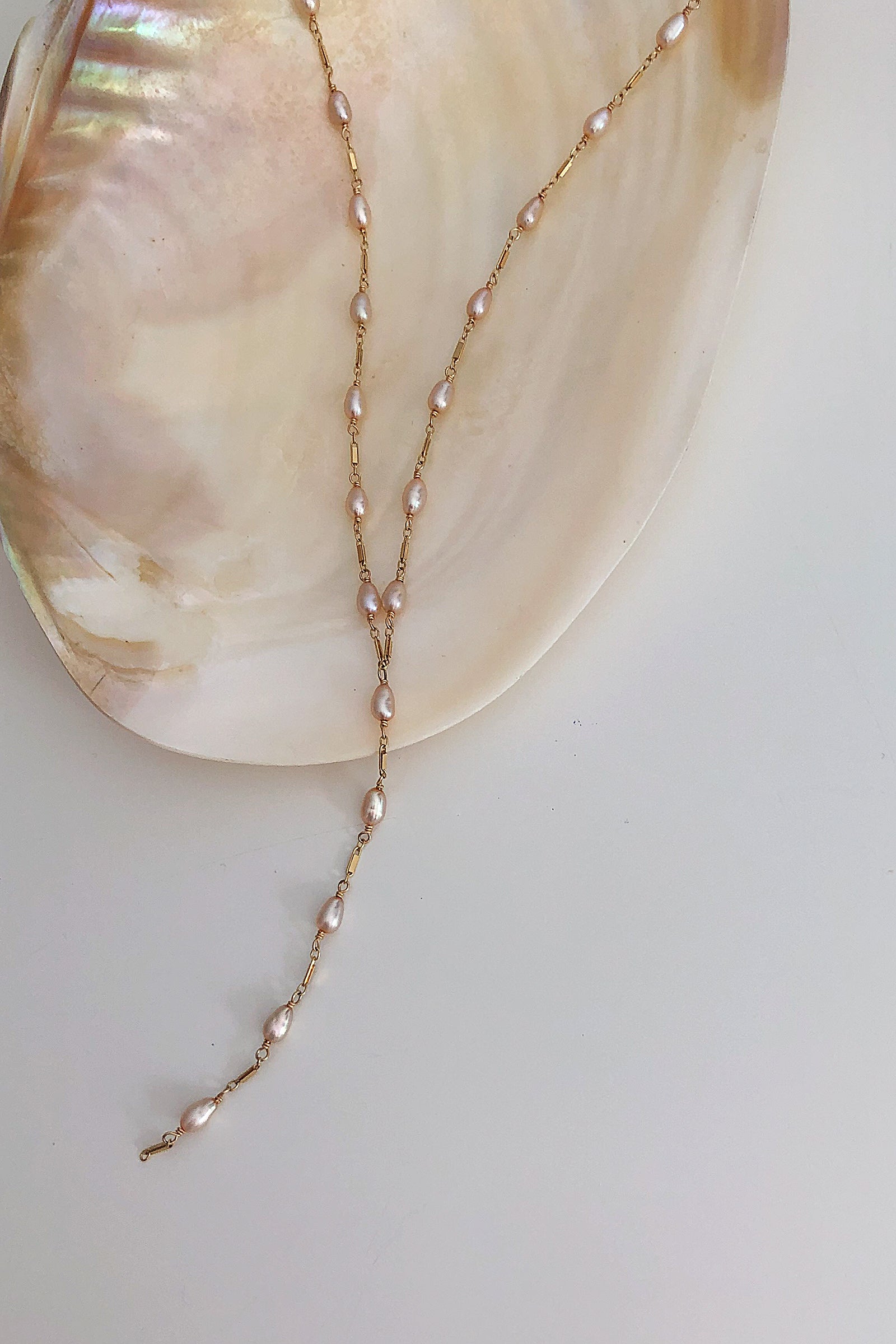 Dripping Freshwater Pearl Necklace - Christine Elizabeth Jewelry