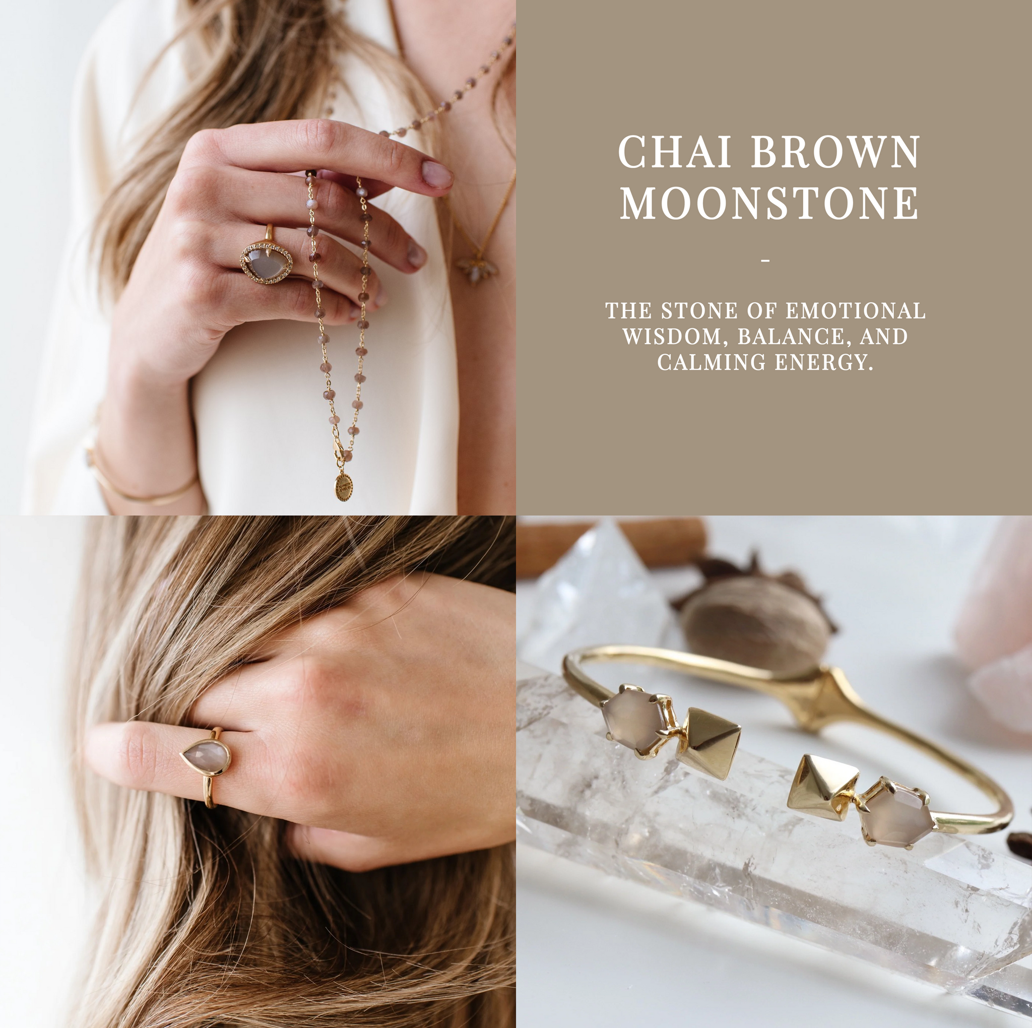 Brown Chain Moonstone
