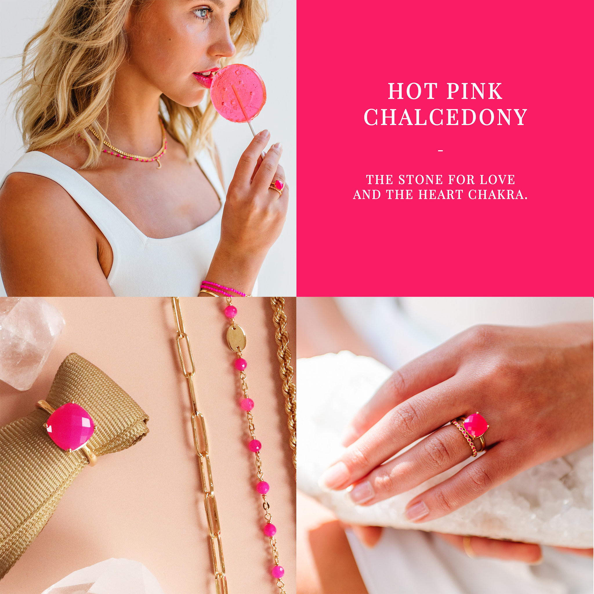 Hot Pink Chalcedony