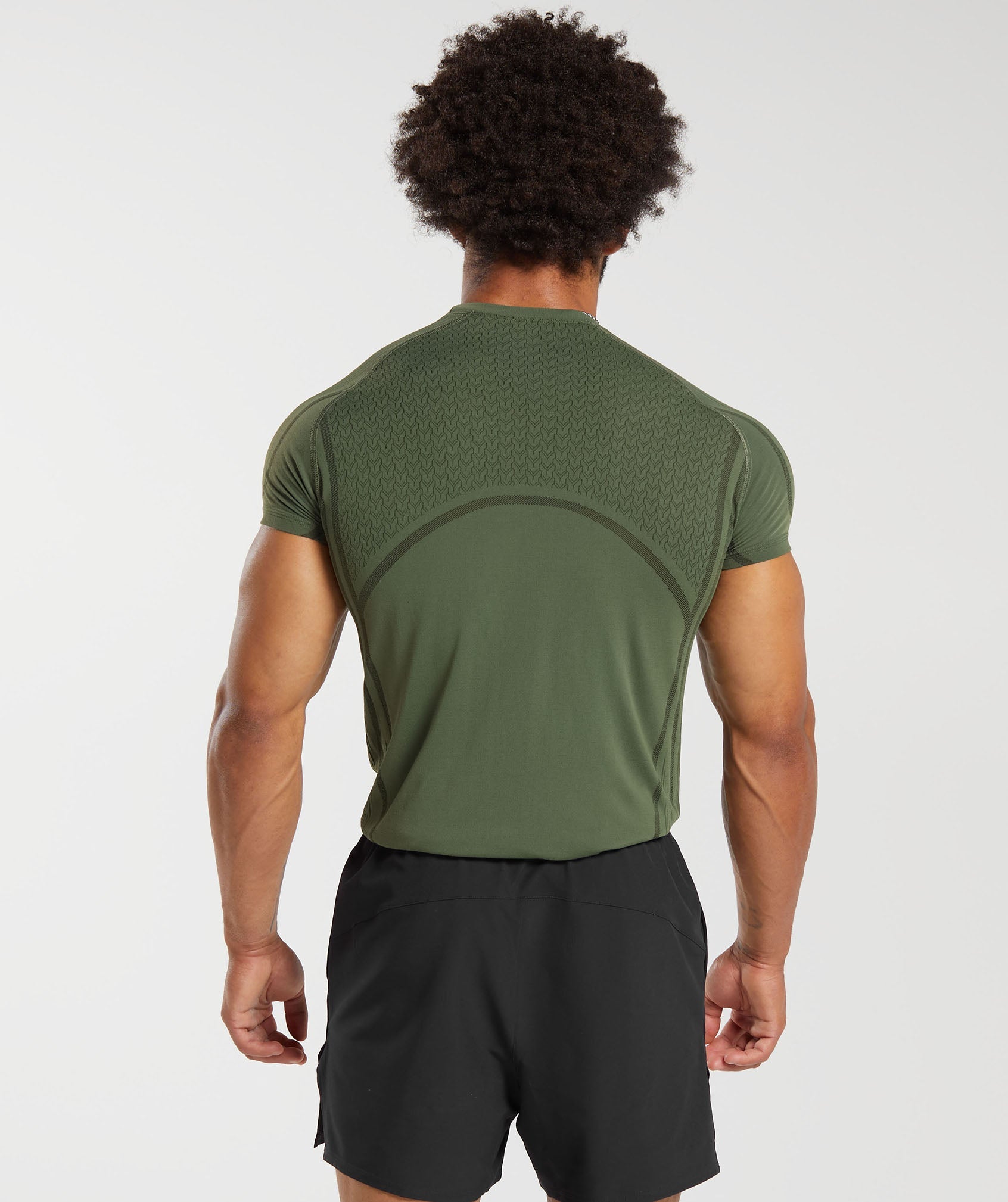 Gymshark T-Shirt Homme, Vert Olive, Taille XXL