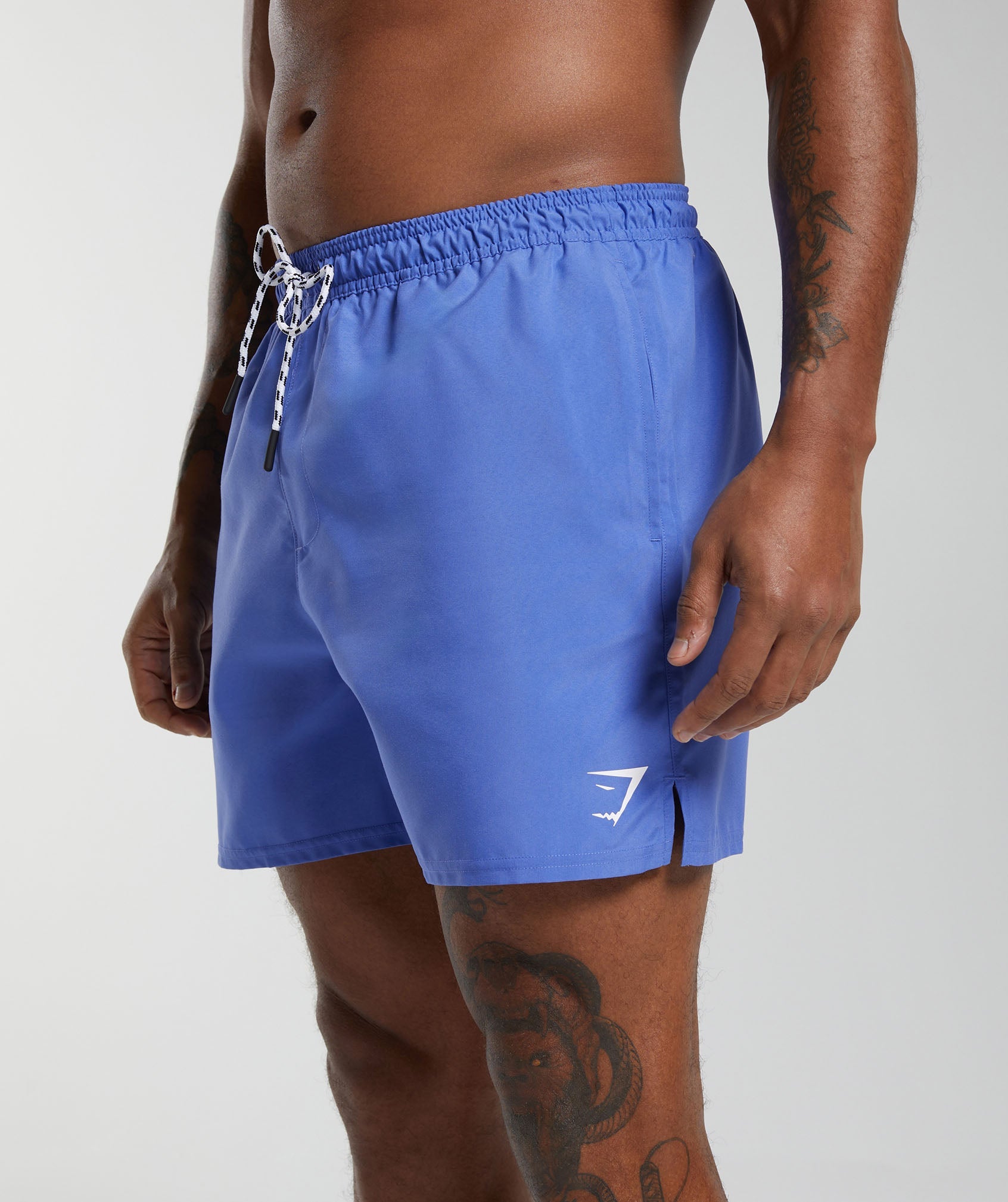 5" Swim Short in Iris Blue - view 3